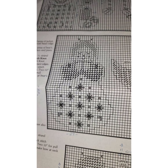 Plastic Canvas Christmas Craft Kit - Santa Claus Angel Teddy Bear Designs Includ - Picture 6 of 10